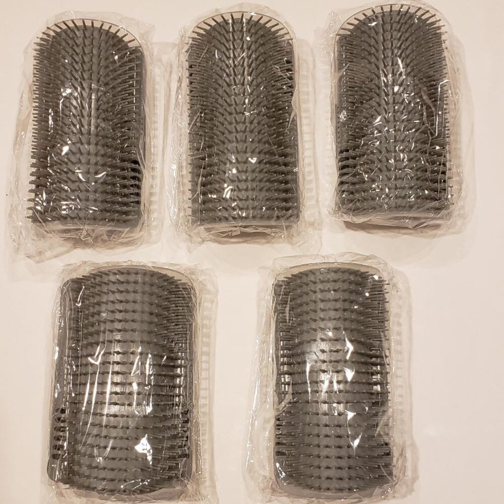 5 Pack Tall Style Cat Corner Combs Self Groomer Full Body Brushes Mount Grooming